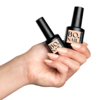 Soakable Gel Polish #007 Peach Nude - Hand Shot