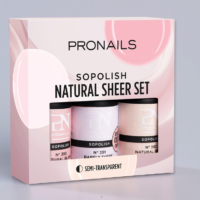 Sopolish Naturals Sheer Set - 3 pcs
